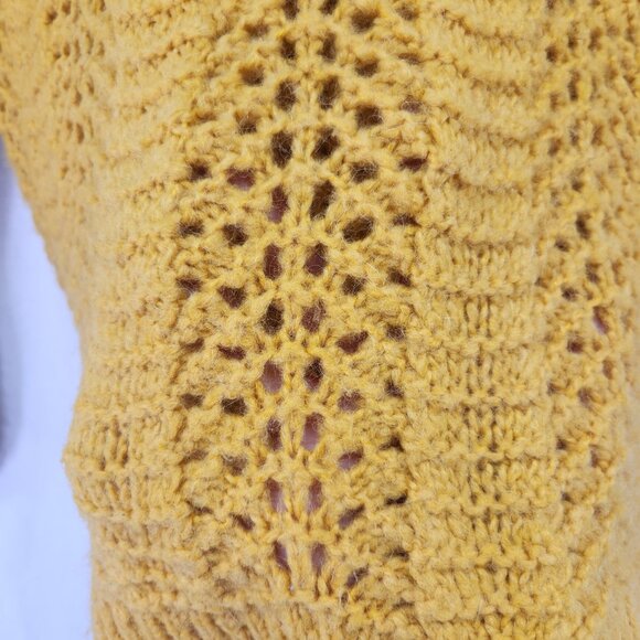 Madewell Wool Alpaca Blend Pullover Sweater Size Medium Windemere Pointelle - Picture 12 of 16